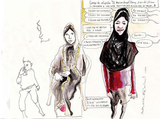 Hemma hos familjer i Rashydieh